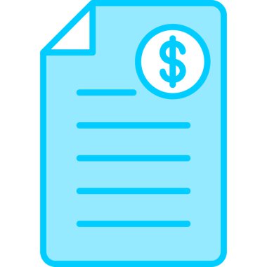 Alışveriş Faturası Vektör belgesi simgesi