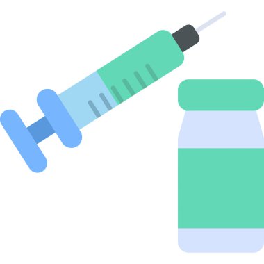 Şırınga. Web simgesi basit tasarım