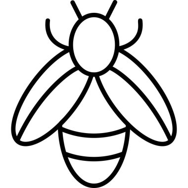 şirin çizgi film arısı ağı basit illüstrasyon