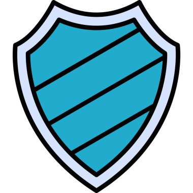 kalkan ikon vektör illüstrasyonu