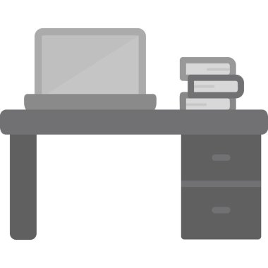 Masa. Web simgesi basit illüstrasyon