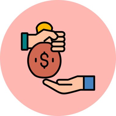 Krean modern simge, vektör illüstrasyonu