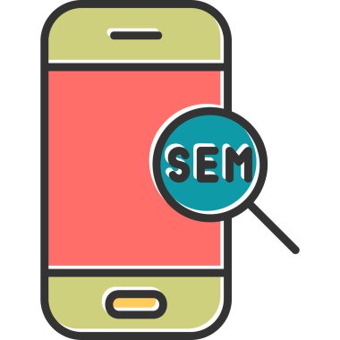 Ara. Web simgesi basit illüstrasyon 