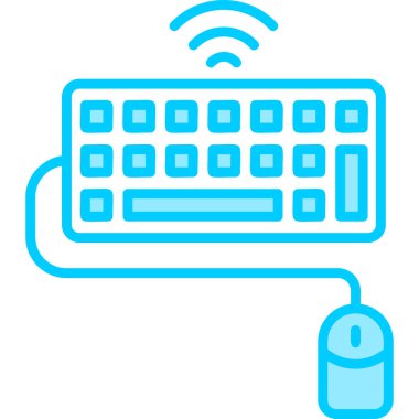 Klavye. Web simgesi basit illüstrasyon 