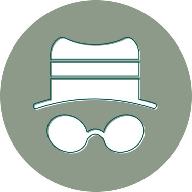 Spyware modern simge vektör çizimi