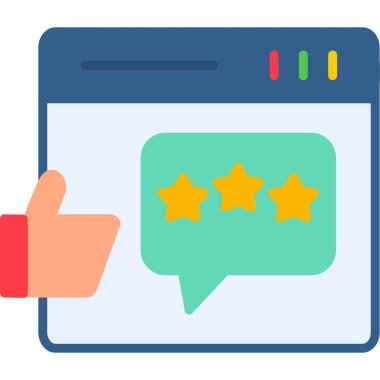 Geri besleme simgesi vektör illüstrasyonu