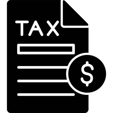 vergi ödeme ikonu vektör illüstrasyonu