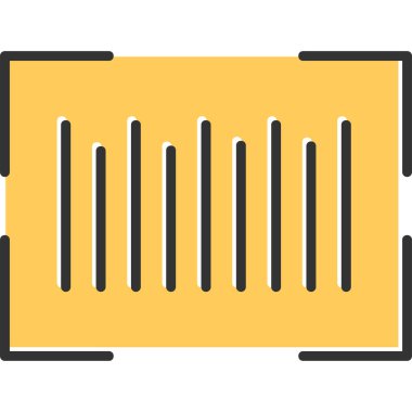 Barkod satırları, basit web illüstrasyonu  