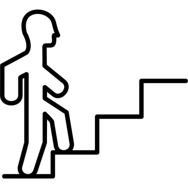 Kariyer yolu modern simge, vektör illüstrasyonu