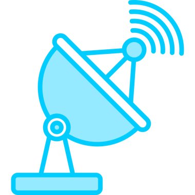 satellite dish, web icon simple illustration