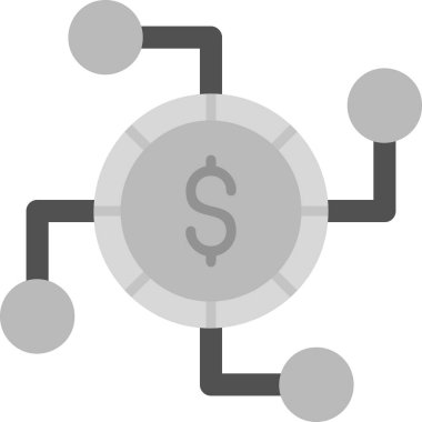 Doların basit ağ simgesi 