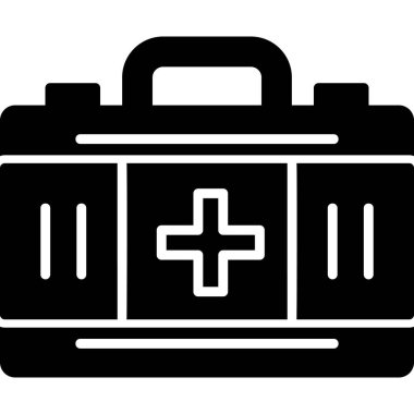 ilk yardım kiti vektör simgesi