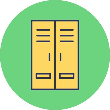 Dolapta. Web simgesi basit tasarım