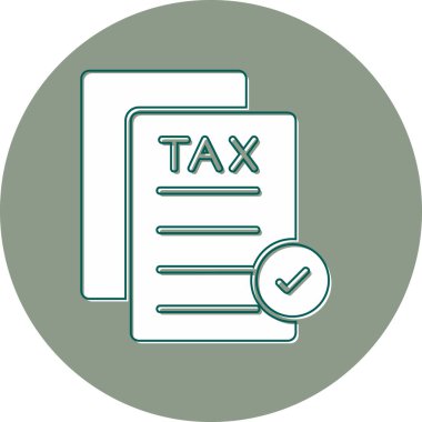 Dosya belgesi simgesinin vektör illüstrasyonu