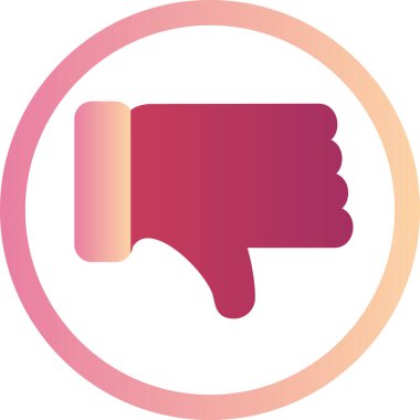 Hoşlanmamak. Web simgesi basit tasarım