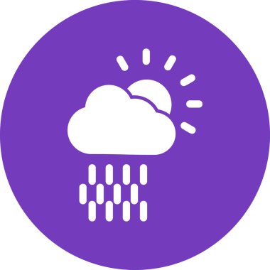 Hava durumu modern simgesi, vektör illüstrasyonu