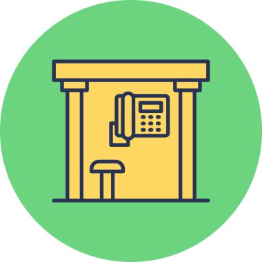 telefon simgesi vektör illüstrasyonu