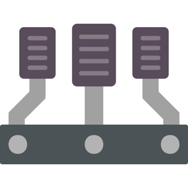 Araba hızlandırıcısı modern simge, vektör illüstrasyonu