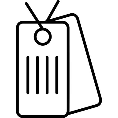 Etiket. Web simgesi basit illüstrasyon