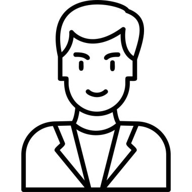 Basit avatar, doktor adamın grafiksel çizimi 