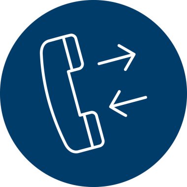 Telefon simgesinin vektör illüstrasyonu