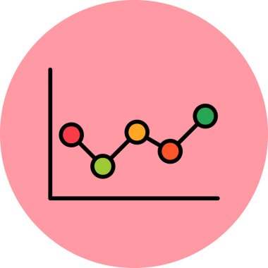 Satır çizelgesi simgesi, modern tasarım illüstrasyonu