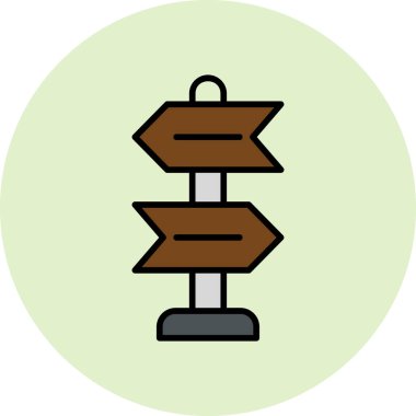 Sign Post  icon vector illustration