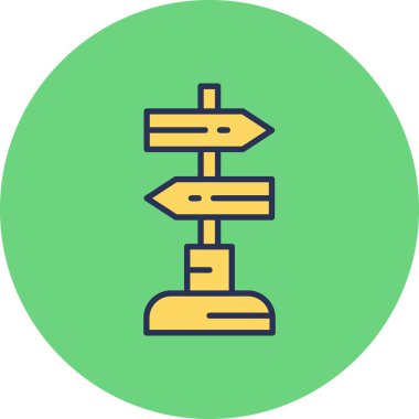 Sign Post  icon vector illustration