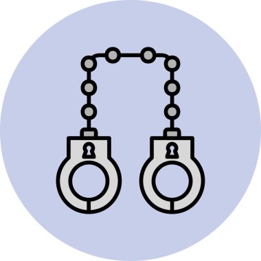 kelepçe ikon vektör illüstrasyonu