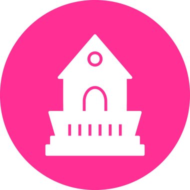 Kabin, kulübe grafik illüstrasyonu 