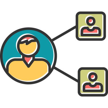 kullanıcı. Web simgesi basit illüstrasyon