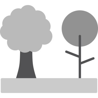 Ağaç modern simgesi, vektör illüstrasyonu