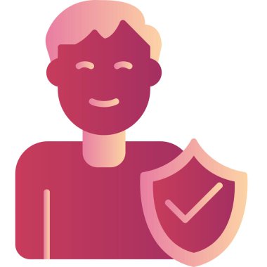 Trust Man, User logo, simple icon for web page 