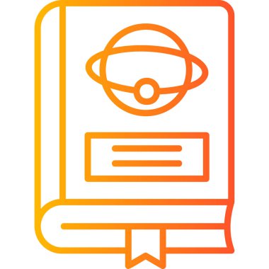 Astronomi. Web simgesi basit illüstrasyon