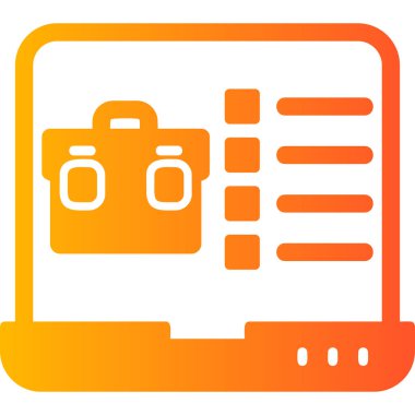 Envanter web simgesi basit illüstrasyon