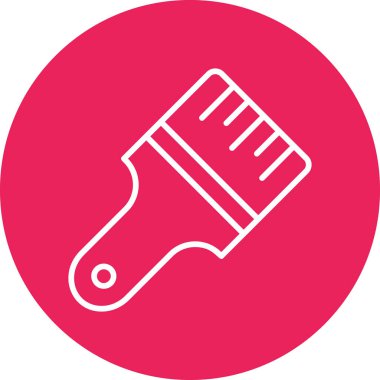 Boya fırçası. Basit resimleme