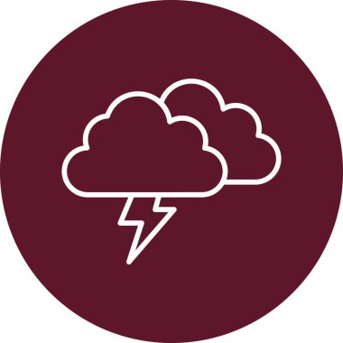 Kum fırtınası ikonu vektör çizimi