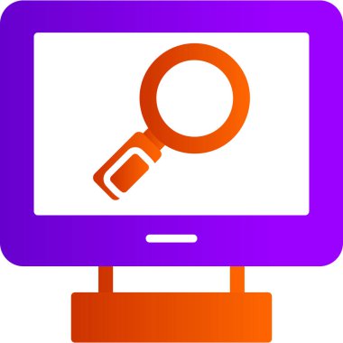 Ara. Web simgesi basit illüstrasyon 