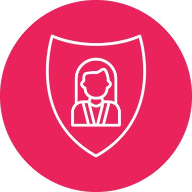 kalkan ikon vektör illüstrasyonu