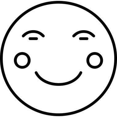 Yüz ifadeleri, vektör illüstrasyonu. Kızarma 