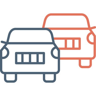 araba simgesi vektör illüstrasyonu, Solla 