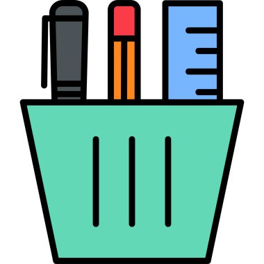 kırtasiye web simgesi basit tasarım