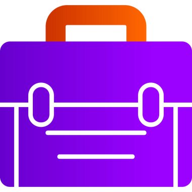 Evrak çantası. Web simgesi vektör illüstrasyonu