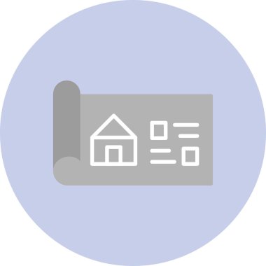 Bir ev simgesinin vektör illüstrasyonu