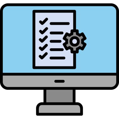 vector illustration of project management modern icon in design