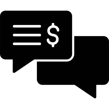 Konuş. Web simgesi basit illüstrasyon