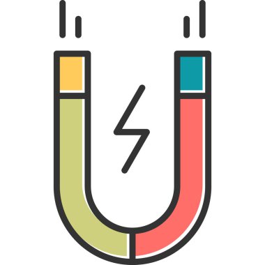 mıknatıs simgesi vektör çizimi