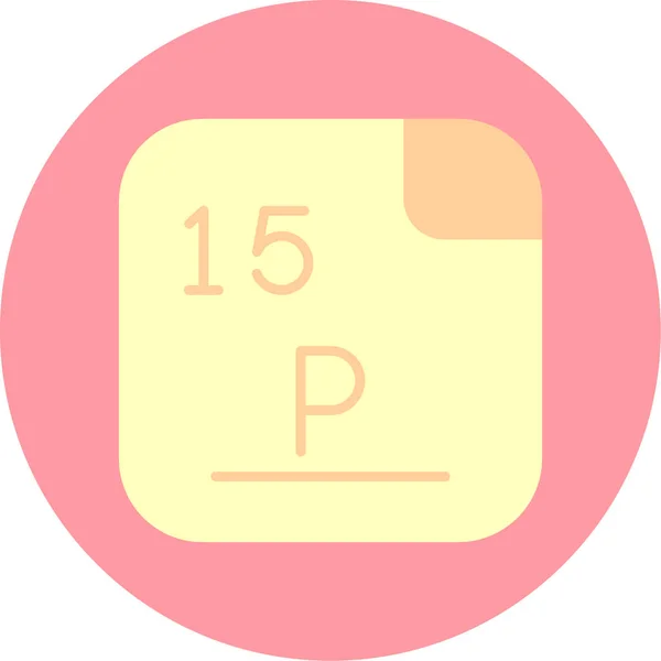 Phosphor Modernes Symbol Vektorillustration — Stockvektor