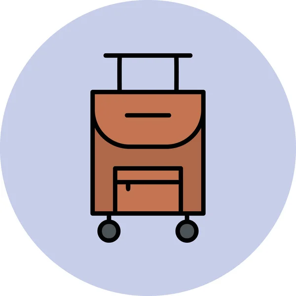 Travel Suitcase Icon Web Simple Illustration — Stock Vector