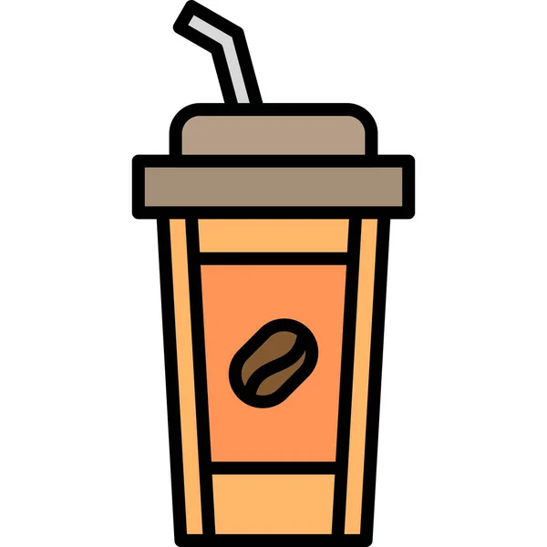 Coffee Cup Icon Modern Design Illustration — Stock Vector